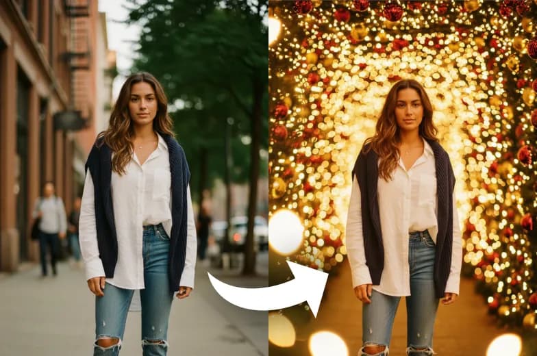 Add Christmas Light To Photo